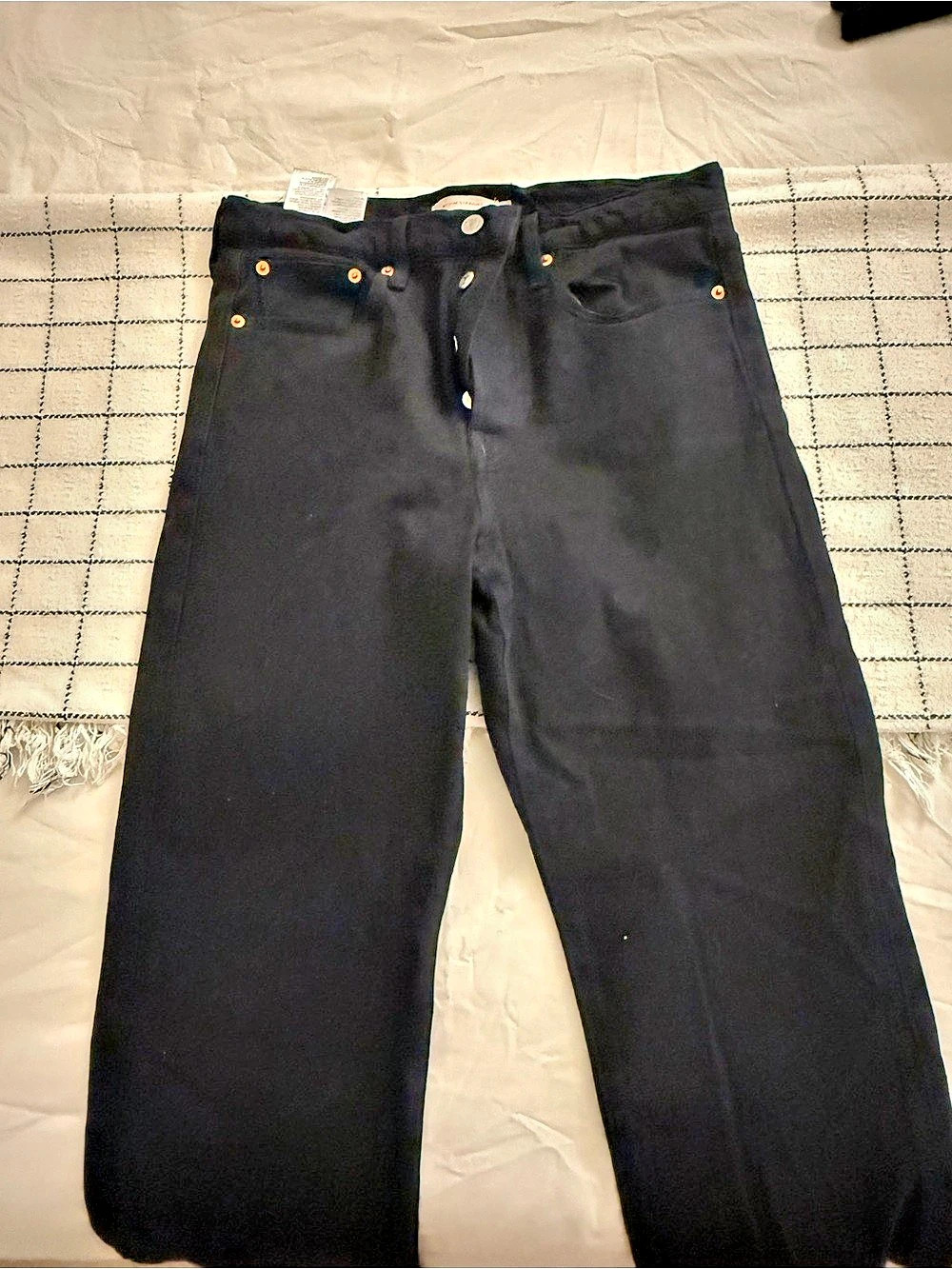 Levi’s Wedgie Straight Black Jeans